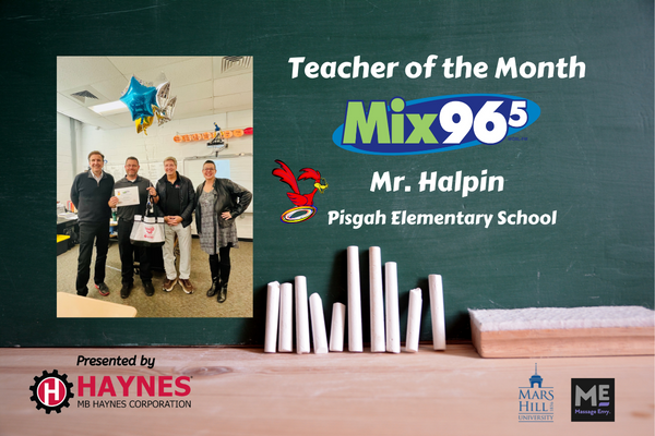 October  Teacher of the Month