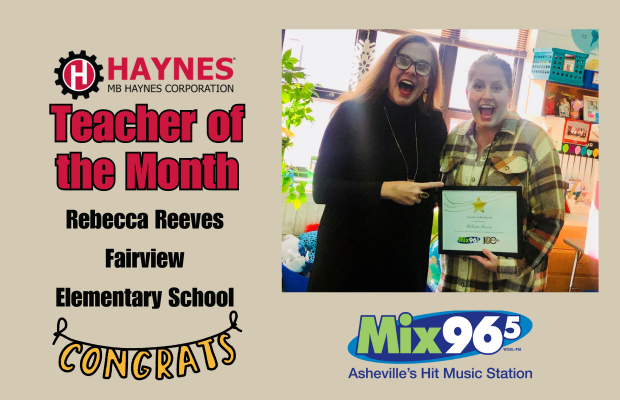 M.B. Haynes Teacher of the Month January 2024